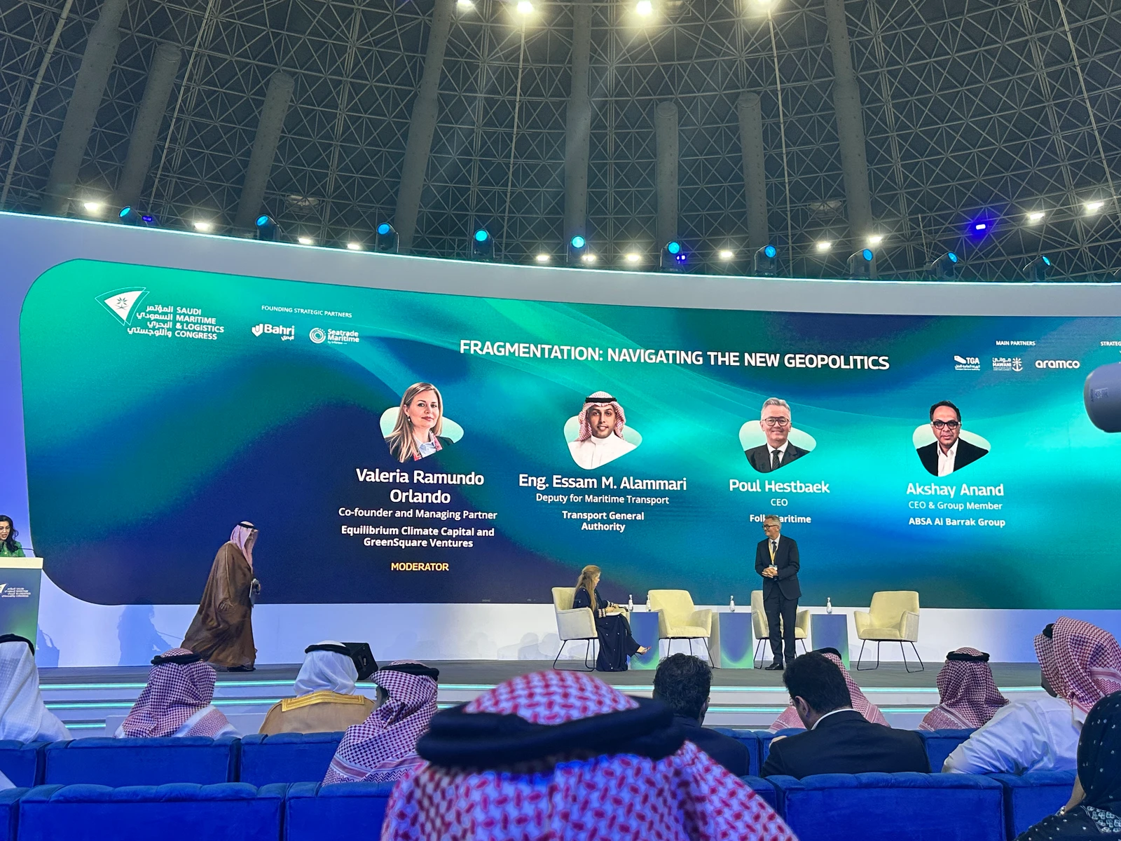The opening panel was moderated by Valeria Ramundo Orlando, co-founder and managing partner of Equilibrium Climate Capital and GreenSquare Ventures.