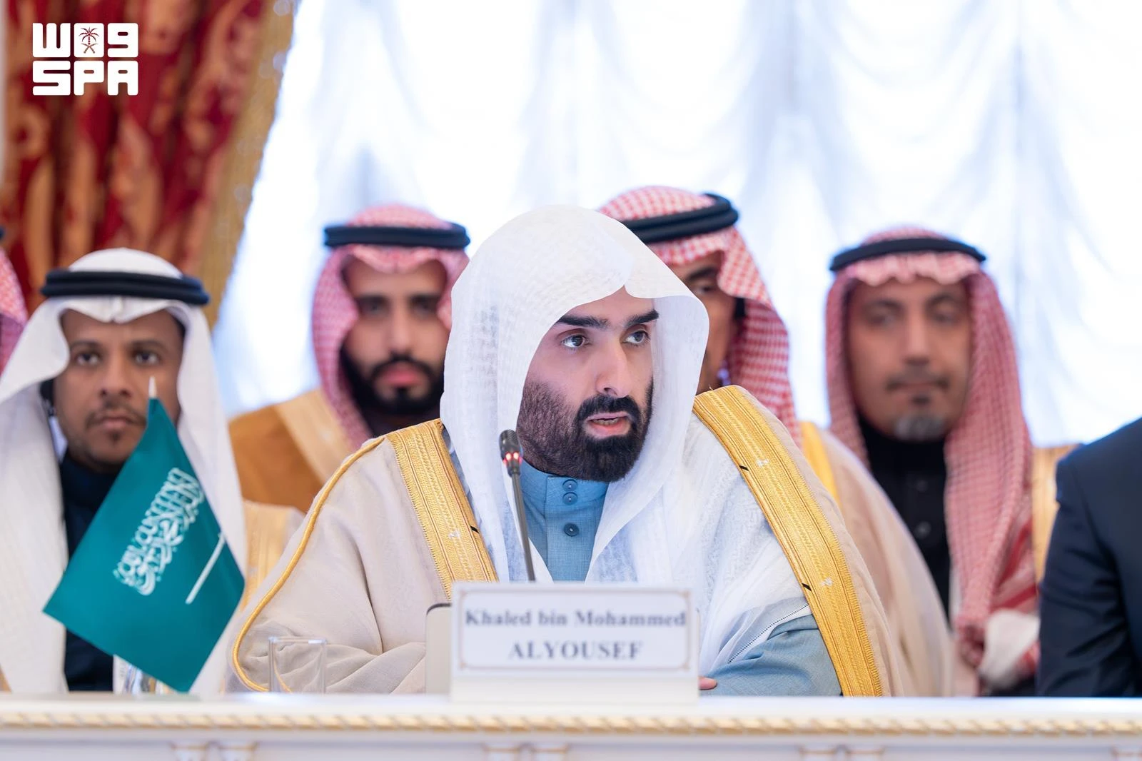 Saudi Arabia’s Attorney General Khalid Al-Yousef attends the 24th Meeting of the Prosecutors General of the Shanghai Cooperation Organization’s Member States in Kazan, Russia.
