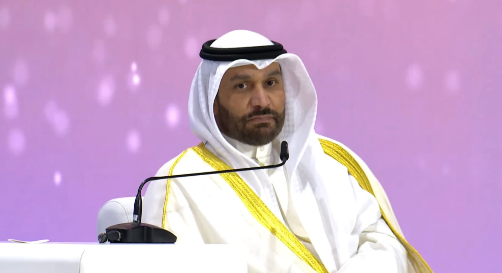 OPEC’s Haitham Al Ghais called the East-West Pipeline an insurance policy for energy security. (Screen grab Ministry of Energy Live)