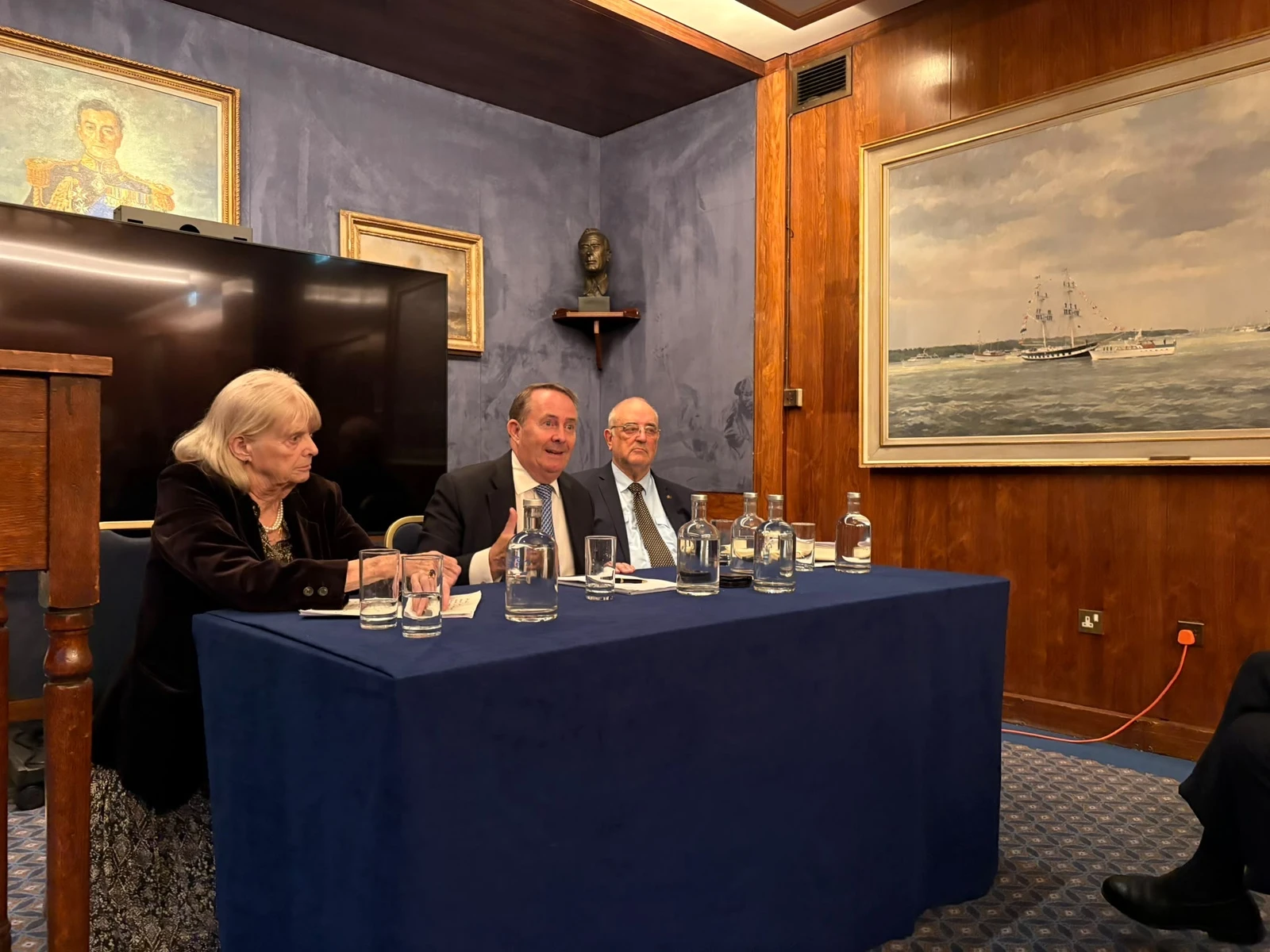 Sir Liam Fox addressed the Saudi-British Society at London’s Royal Thames Yacht Club. (Supplied)