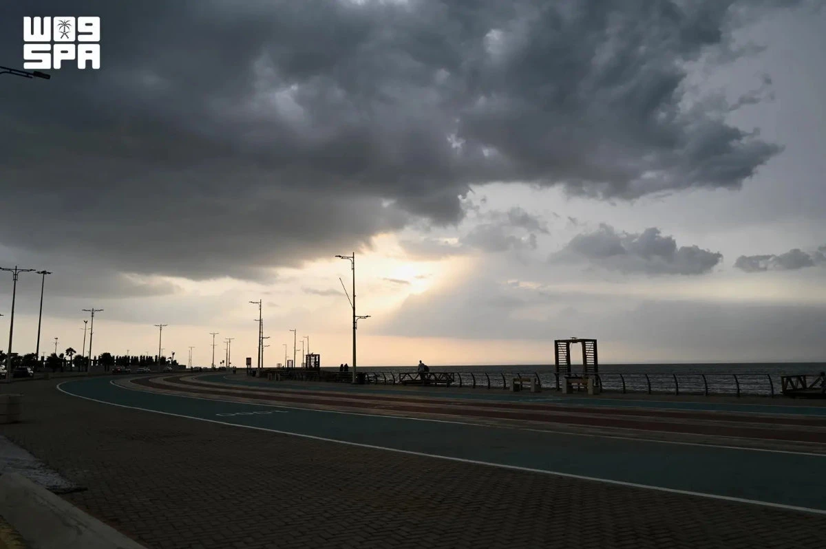 Heavy rain prevailed in the southwestern region of Jazan. (SPA photo)