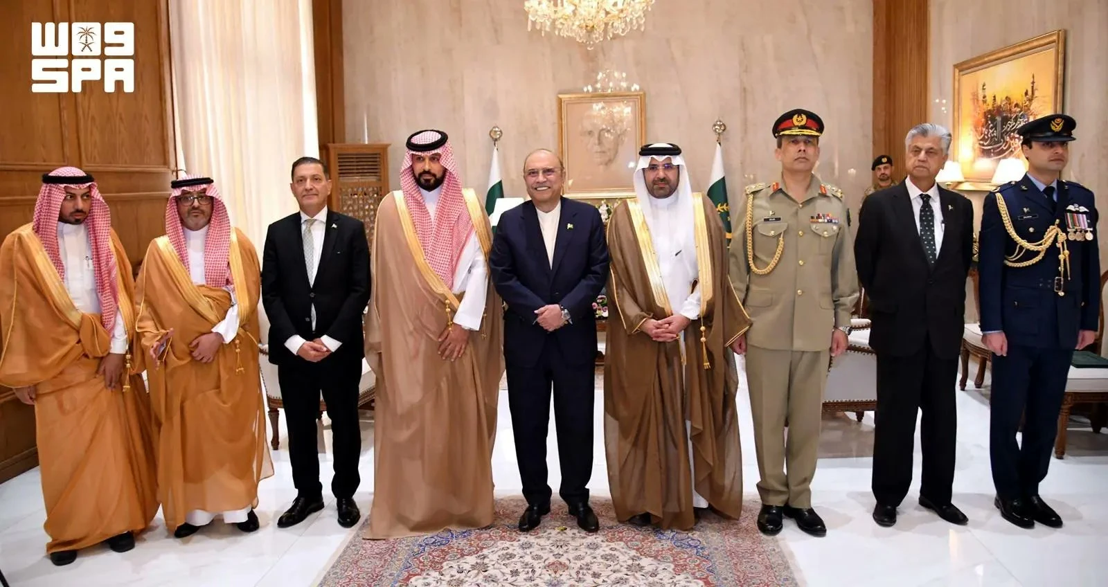 Rajeh Al-Baqami, Saudi Ambassador to Pakistan, presented his credentials to Pakistan’s President, Asif Ali Zardari.