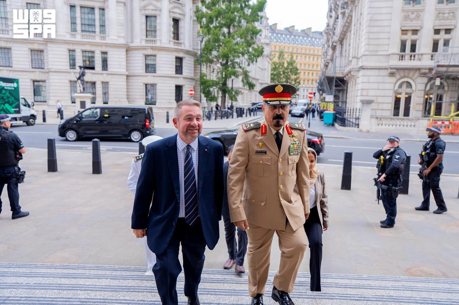 Islamic counterterrorism coalition chief discusses terror threats with British officials in London