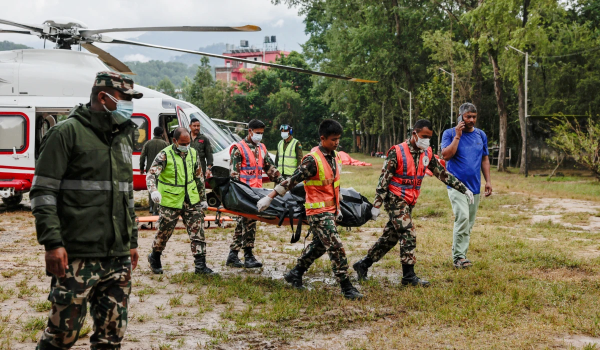 How two men survived nine days in a Nepal flood tunnel