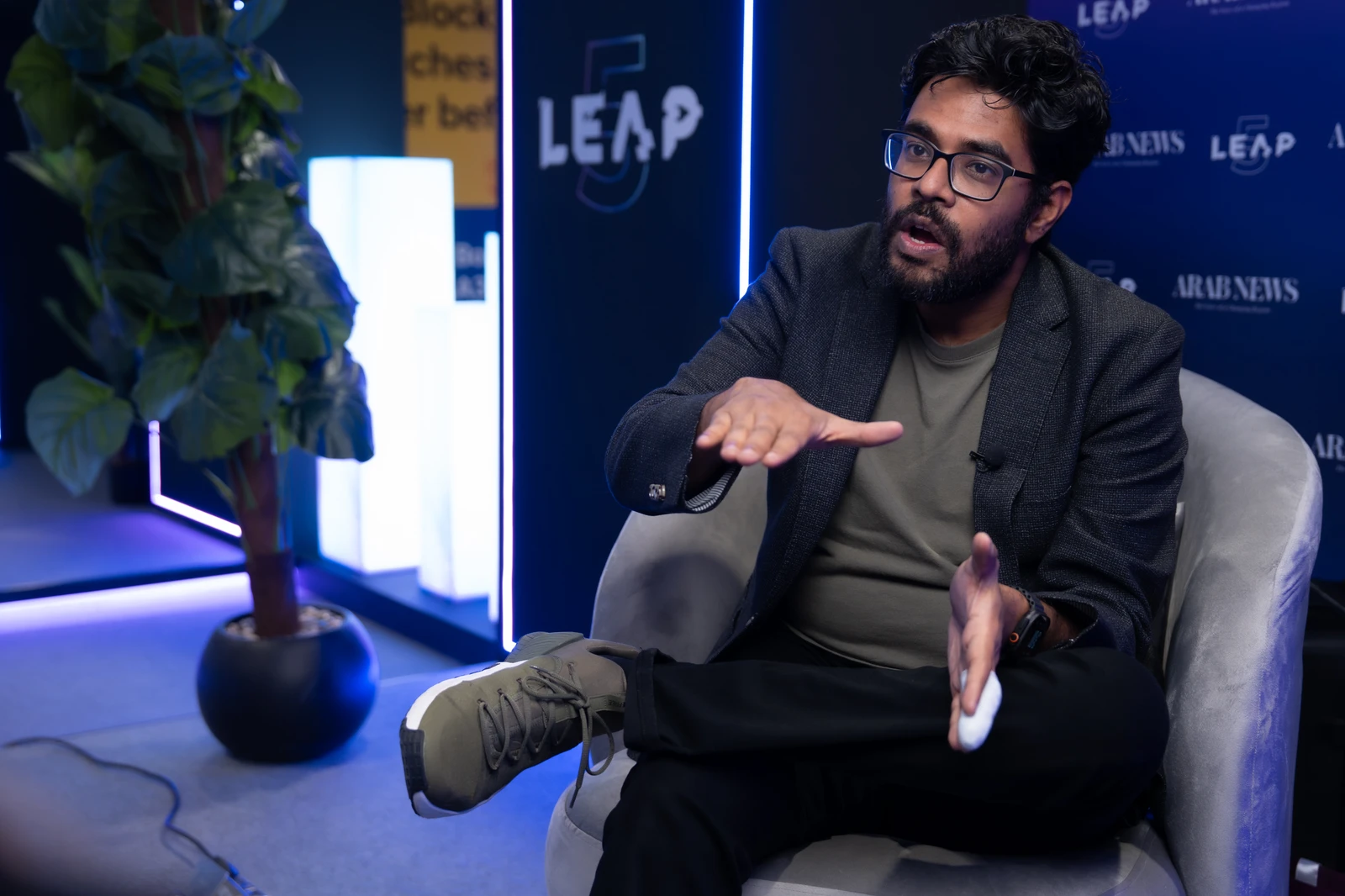 Luma AI CEO Amit Jain discusses the company’s partnership with HUMAIN and the potential of AI to transform content creation during a session at LEAP 2026 in Riyadh.
