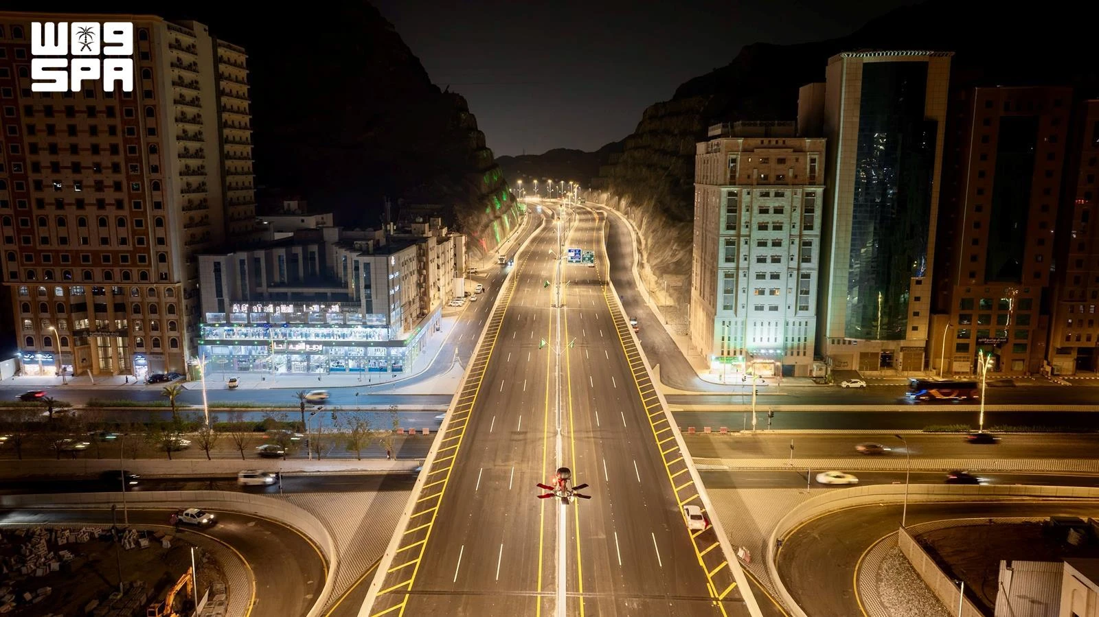 Newly developed lanes on Makkah’s Third Ring Road open to traffic as part of road improvement projects. (SPA)