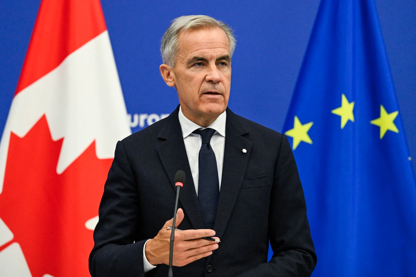 President Ursula von der Leyen last week opened the door for Canada to become the EU’s first associate member (AFP)