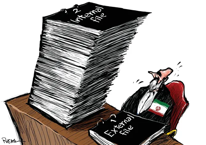 Cartoon by Amjad Rasmi. (Courtesy of Asharq Al-Awsat)