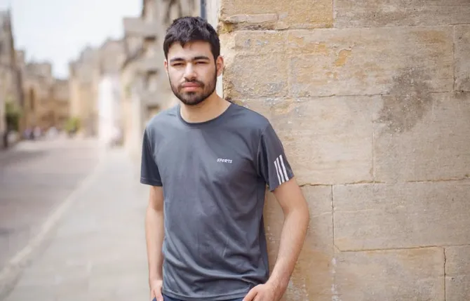 Laith Al-Ani, a 20-year-old law student, was put on a flight back to Gatwick after a long interrogation.. (The Guardian)