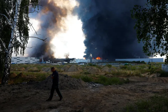 Russia attacks Kyiv with drones, wounds a dozen across Ukraine