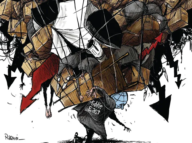 Cartoon by Amjad Rasmi. (Courtesy of Asharq Al-Awsat)