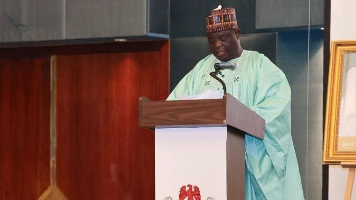 Nigerian Ambassador to Saudi Arabia Yakubu N Gambo speaking at the Independence anniversary reception in Riyadh. (Suppied)
