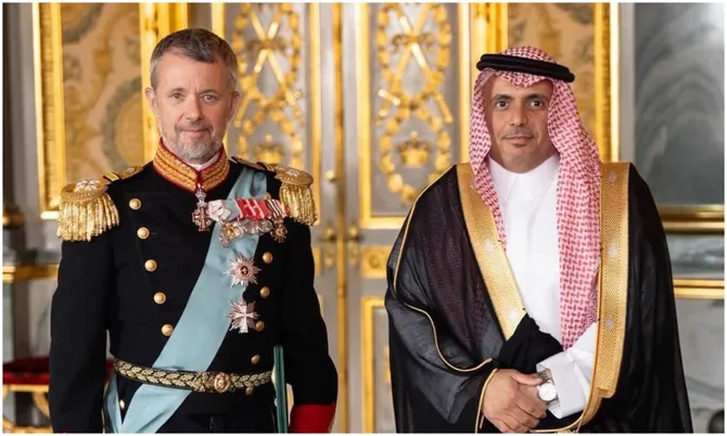 Saudi ambassador to Denmark presents credentials to King Frederik X