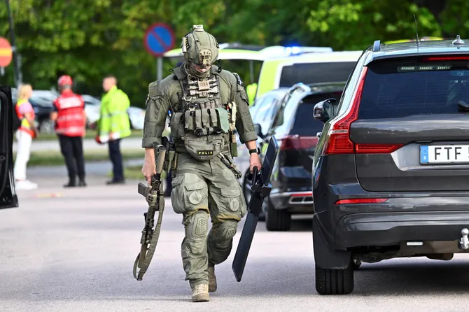 One dead, three wounded after sword attack at Swedish high school