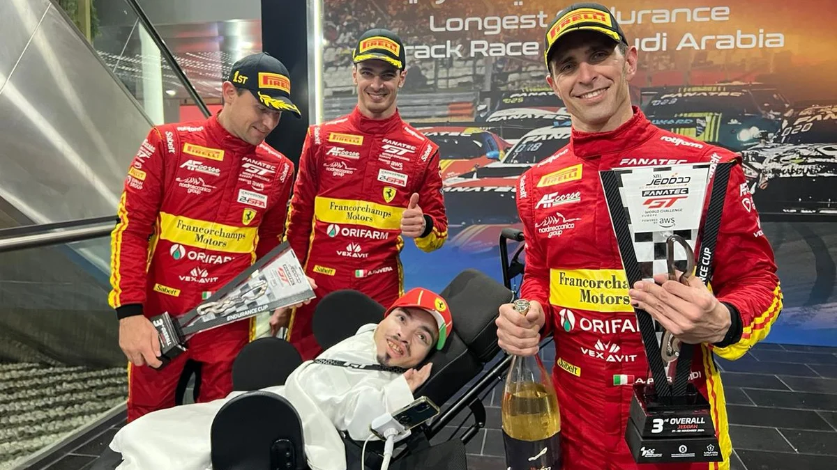 From Al-Zubaidi's bed, he has followed some of the world's biggest races almost as closely as anyone at the track, from the Dakar Rally to Formula 1 to MotoGP and the 24 Hours of Le Mans. (Supplied)