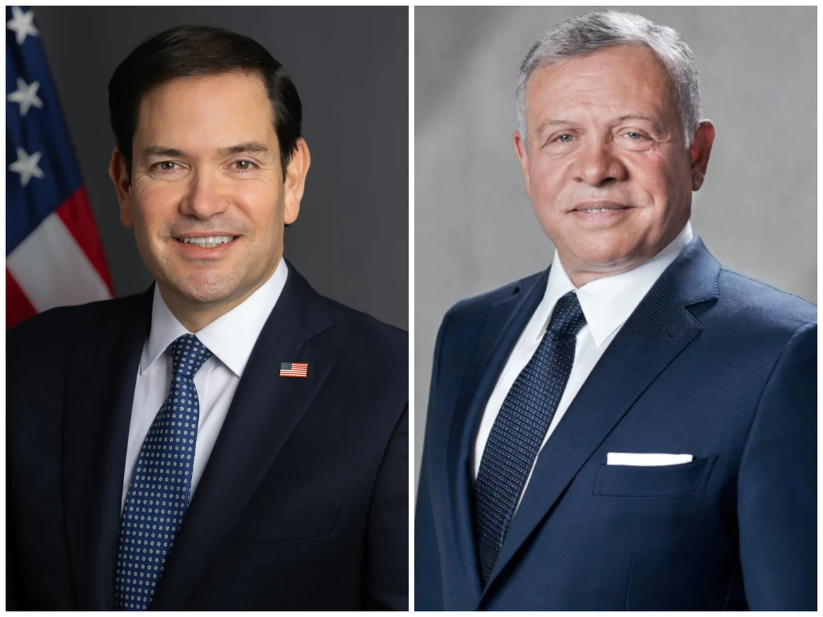 Jordan’s King Abdullah II urged greater US support for de-escalation efforts during a phone call with Secretary of State Marco Rubio. (File photo)