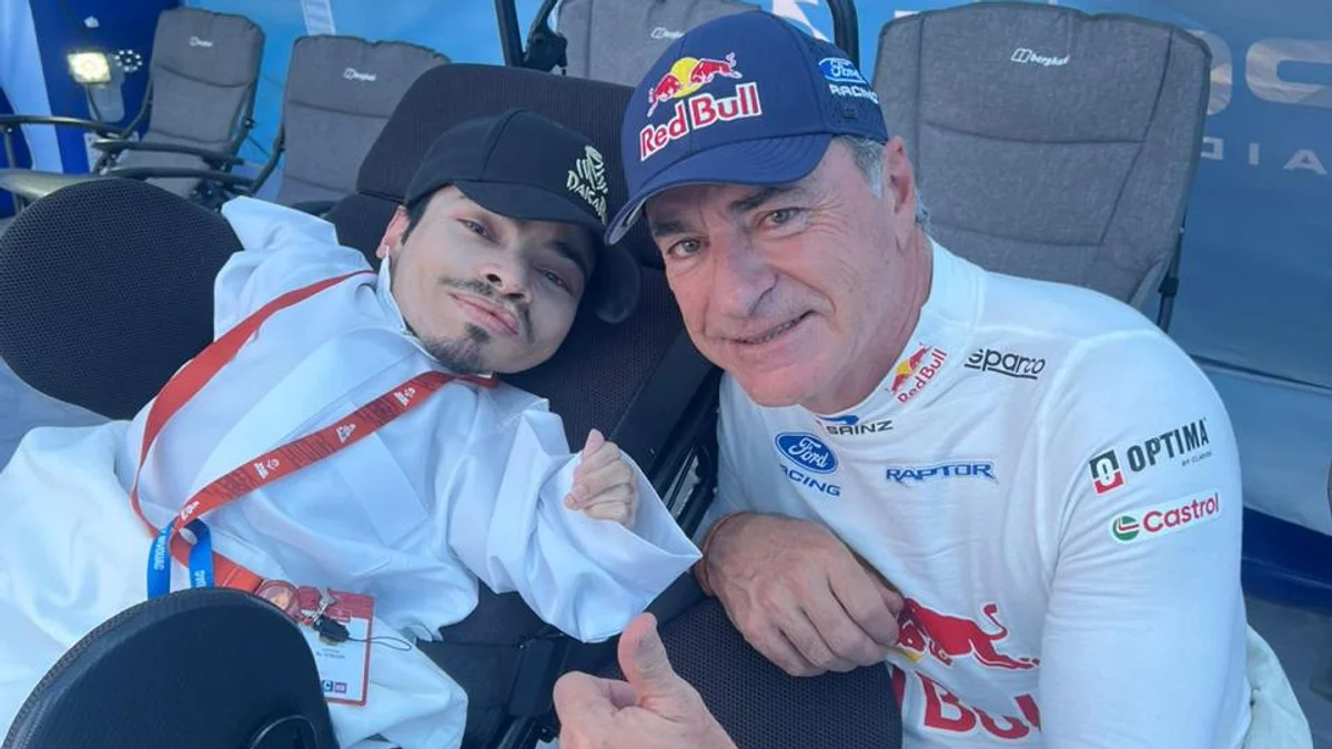 From Al-Zubaidi's bed, he has followed some of the world's biggest races almost as closely as anyone at the track, from the Dakar Rally to Formula 1 to MotoGP and the 24 Hours of Le Mans. (Supplied)