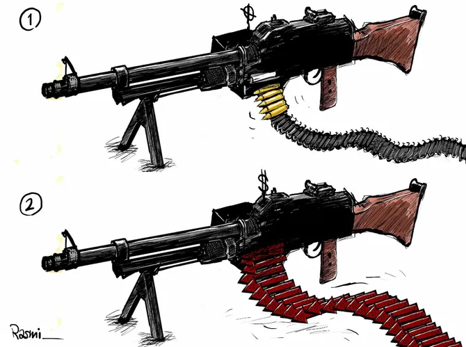 Cartoon by Amjad Rasmi. (Courtesy of Asharq Al-Awsat)