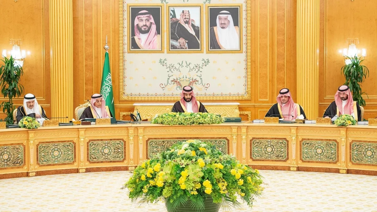 Crown Prince Mohammed bin Salman chaired a cabinet meeting in Riyadh on Tuesday. (SPA)