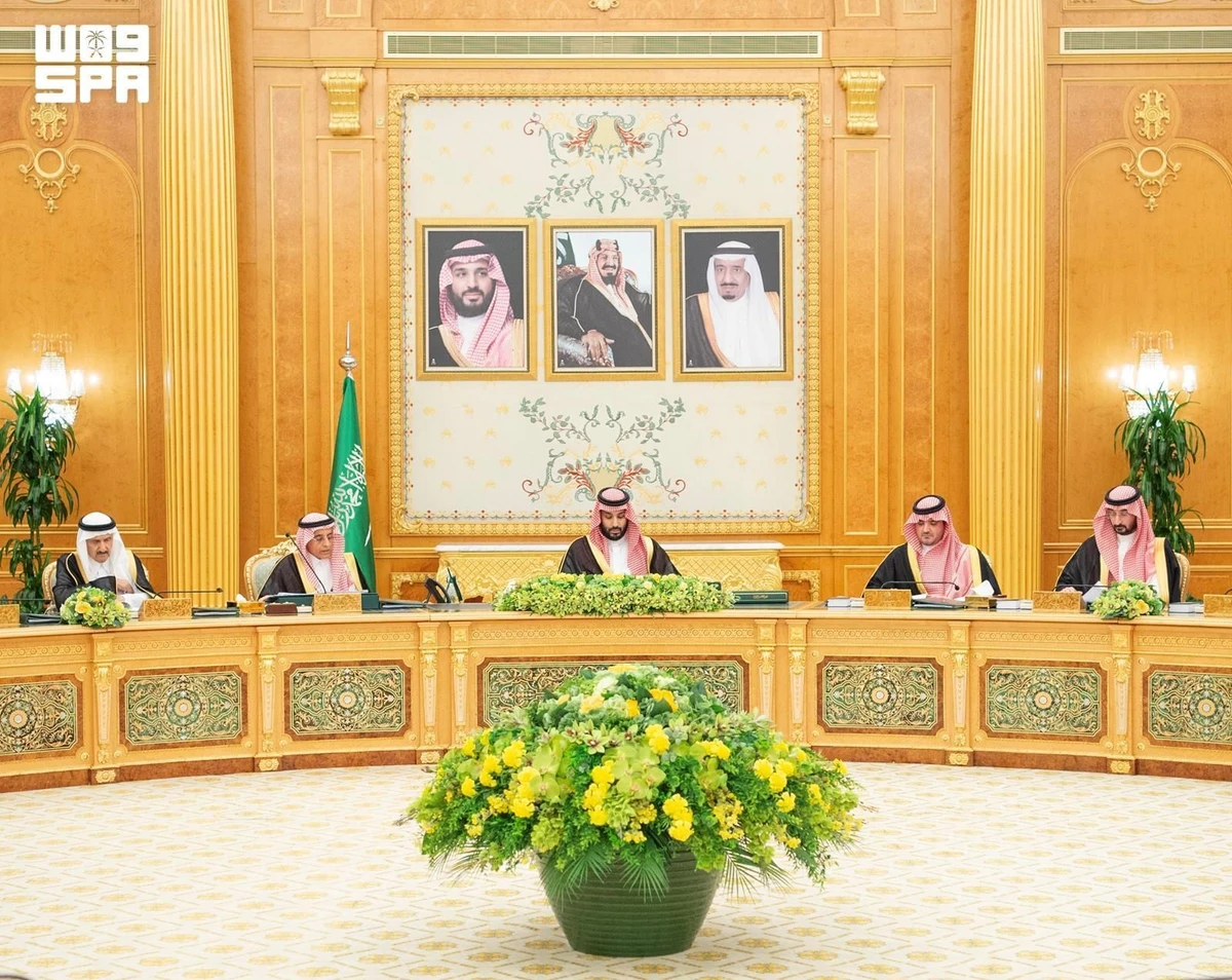 Crown Prince Mohammed bin Salman chaired a cabinet meeting in Riyadh on Tuesday. (SPA)