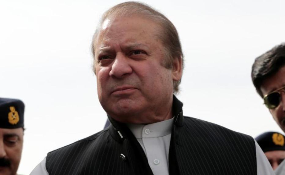 In this file photo, Pakistani Prime Minister Nawaz Sharif attends a ceremony to inaugurate the M9 motorway between Karachi and Hyderabad, near Hyderabad, Pakistan on Feb. 3, 2017. (REUTERS)