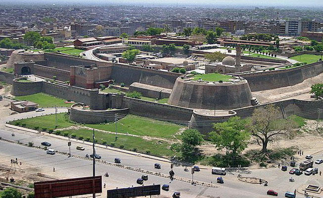 A general view of Bala Hisar fortress, in Peshwar. Bala Hisar was once the royal residence by the Durrani Empire, now houses the Pakistan's paramilitary, Frontier Corps headquarter since 1948. (Photo courtesy: social media)