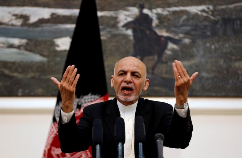 Afghan President Ashraf Ghani proposed a ceasefire and a release of prisoners, saying he would be ready to accept a review of the constitution as part of a pact with the Taliban. (Reuters)