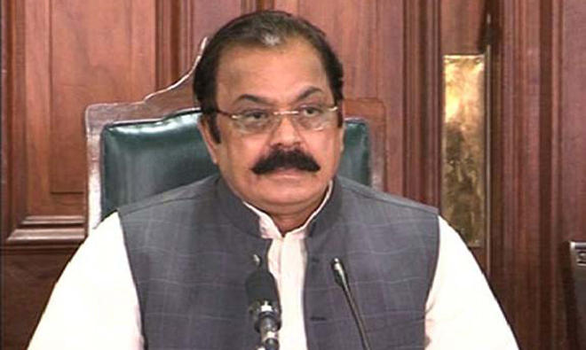 Punjab Law Minister Rana Sanaullah Khan. (APP)