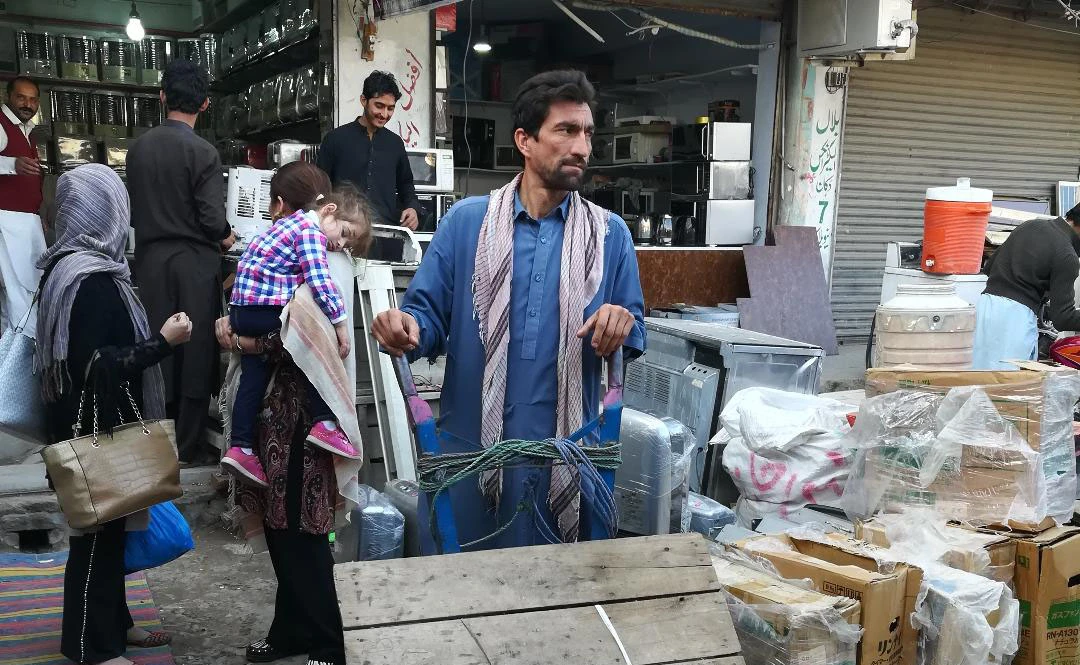Sher Bahadur a labourer says he used to bring smuggled goods from Afghanistan to Pakistan while walking through a hilly area. (AN photo by Shahid Shalmani)
