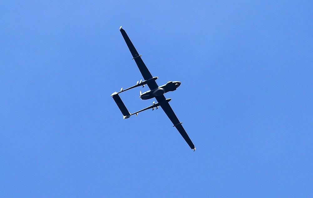 Indian army drone. (Tauseef Mustafa/AFP)