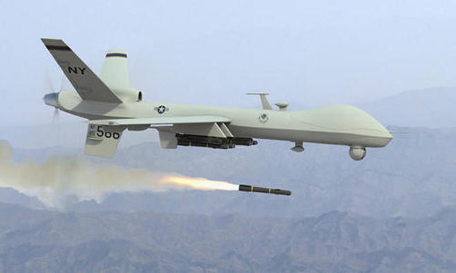Pakistani officials said thursday that son of the Pakistani Taliban chief Maulvi Fazalullah and 20 other militants have been killed in a US drone strike. (AFP)