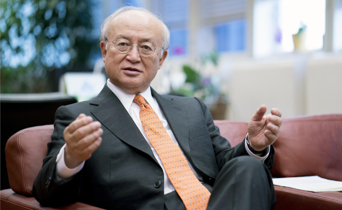 In this file photo, International Atomic Energy Agency (IAEA) chief Yukiya Amano is pictured during an interview with AFP at IAEA’s headquarters in Vienna on March 24, 2016. (AFP)