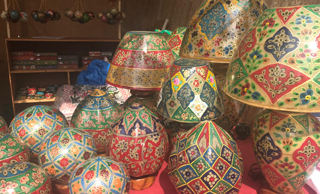 Products hailing from specific regions much like the patterned offerings from Kashmir Crafts were popular items at many of the stalls.