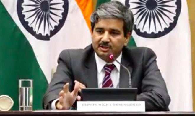 Indian Deputy High Commissioner, Mr. J.P. Singh. (Photo courtesy: social media)