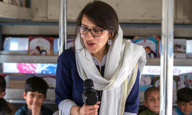 Freshta Karim holds a master's degree in public policy from Oxford University. (AN photo)