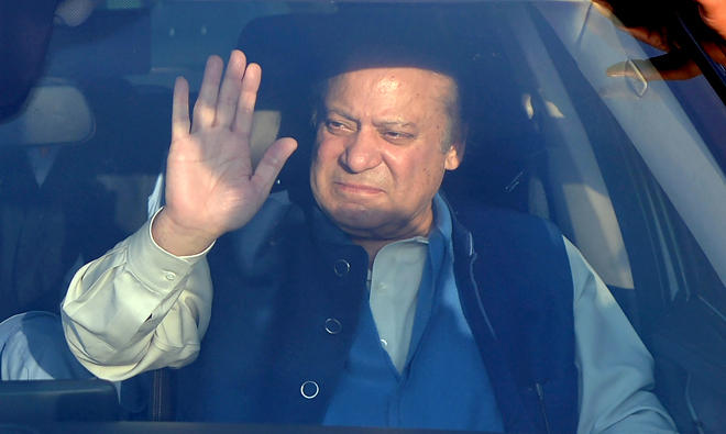 In this file photo, Ousted Pakistani prime minister Nawaz Sharif. (AFP)