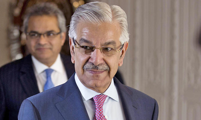 Khawaja Muhammad Asif. (AP)