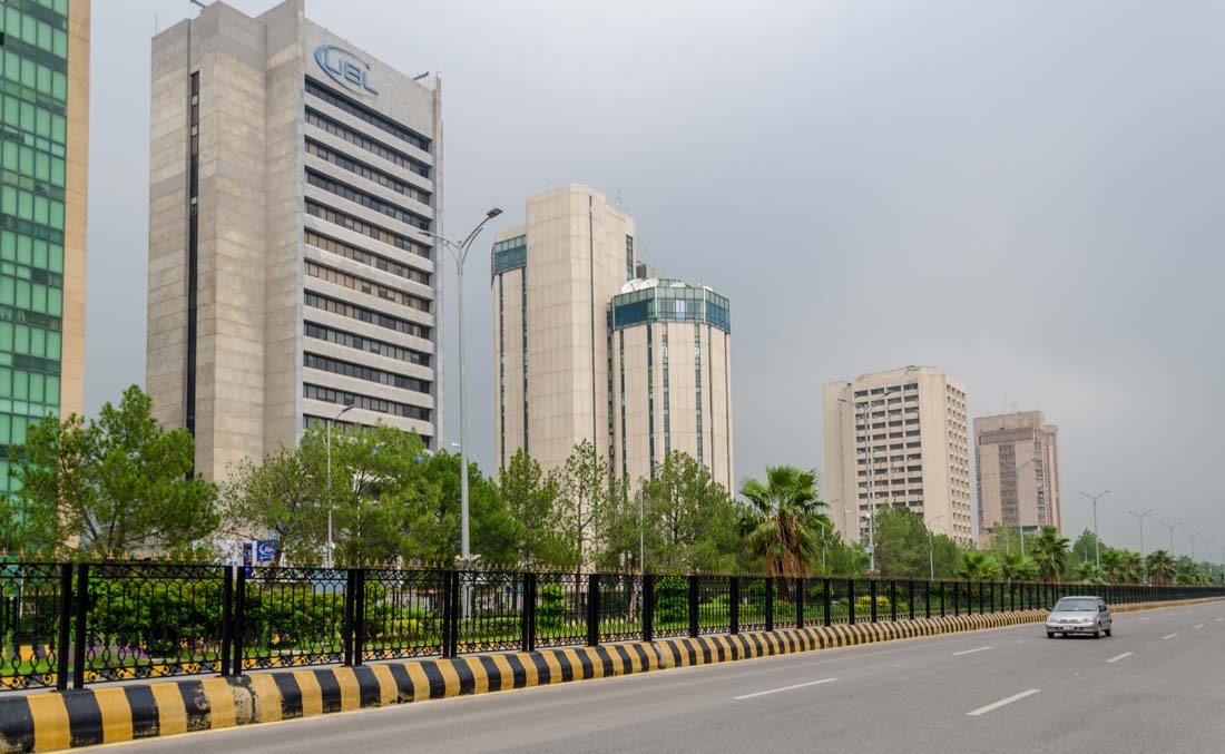 This file photo shows a modern view of Islamabad City Center and Blue Area, Islamabad, Pakistan on July 22, 2017. (Shutterstock)