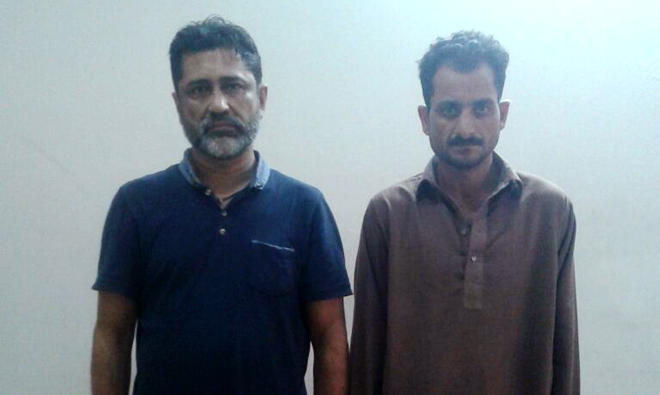 Rahim alias Mama and Muhammad Ibrahim, arrested on March 24 on suspicion of supplying drugs, in police custody.