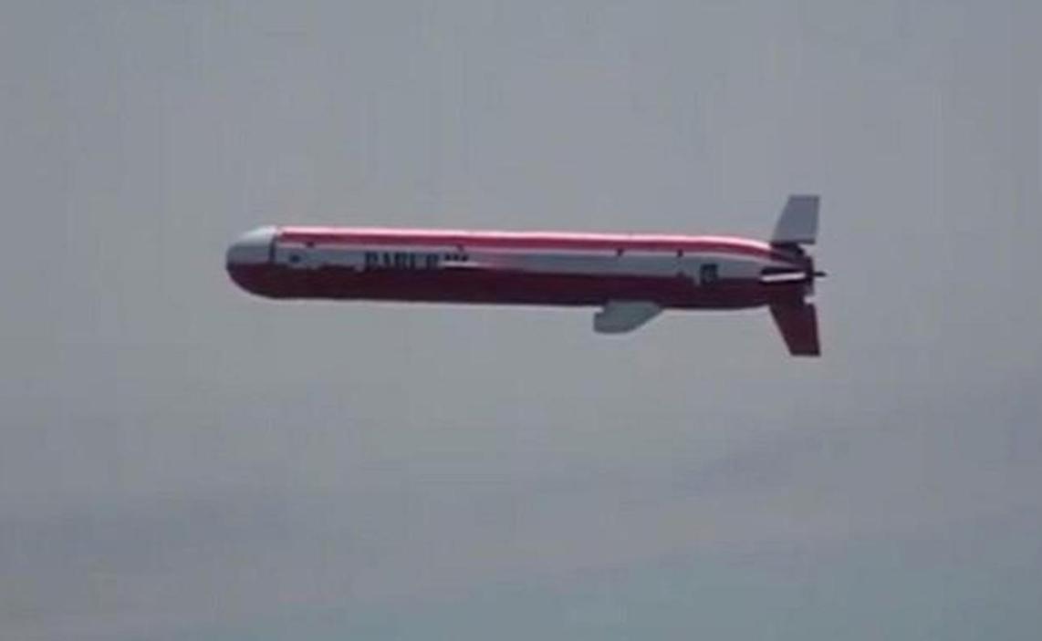 Submarine-Launched Cruise Missile (SLCM) Babur. (Photo courtesy: social media)