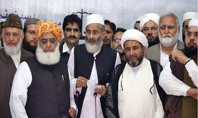 The alliance includes Jamaat-e-Islami, Jamiat Ulema-e-Islam-Fazal (JUI-F), Islami Tehreek, Jamiat Ulema-e-Pakistan and Markazi Jamiat Ahl-e-Hadith.