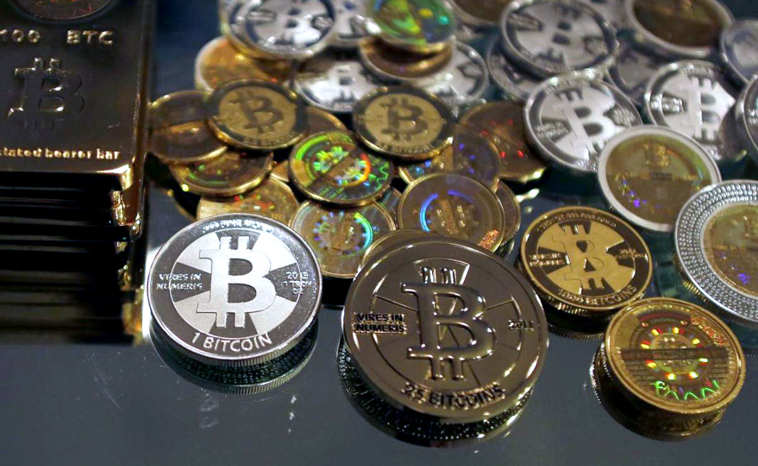 In this file photo, Bitcoins created by enthusiast Mike Caldwell are seen at his office in Sandy, Utah, Sept. 17, 2013. (REUTERS)