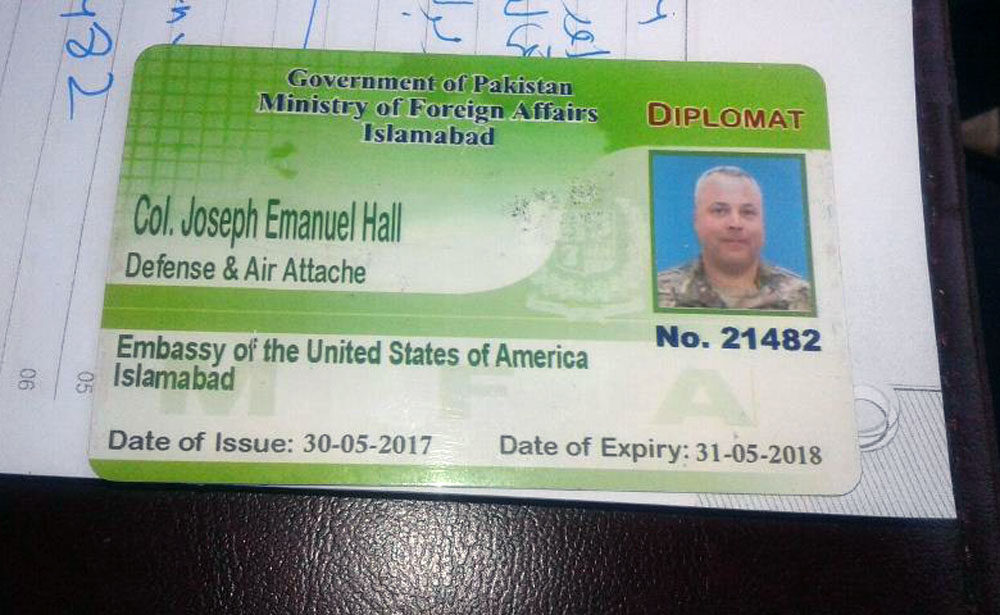 US diplomat ID card. (Photo courtesy: social media)