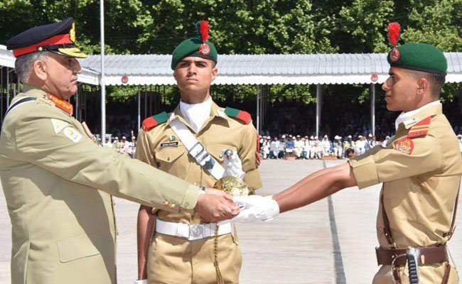The passing out parade of 137th PMA Long Course, 8th Mujahid Course and 56th Integrated Course was held at PMA, Kakul. (Photo courtesy: ISPR)