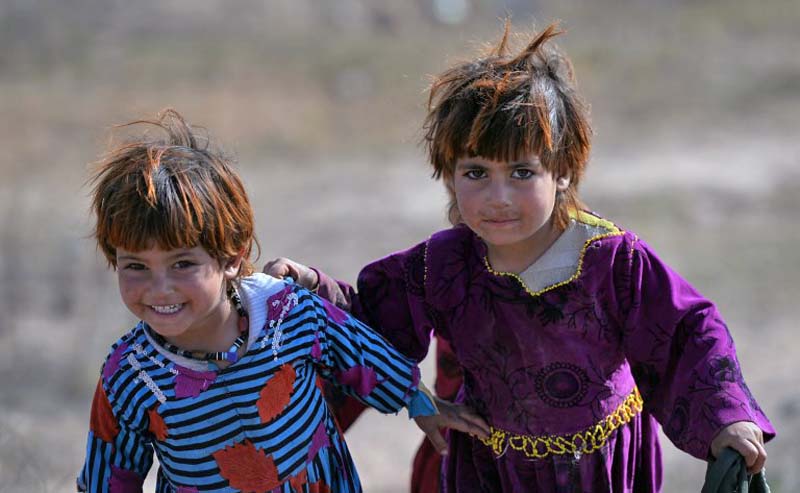 In this file photo, children of Afghan refugees play at a refugee camp in Islamabad, Pakistan on Jan. 19, 2018. (AFP)