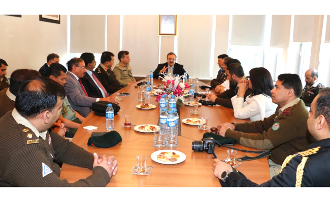 A 17-member delegation of National Defense University (NDU) of Pakistan, headed by Brig. Muhammad Shamriaz, visited Turkey as part of its Foreign Study Tour. (Photo courtesy: Pakistan Embassy in Ankara)
