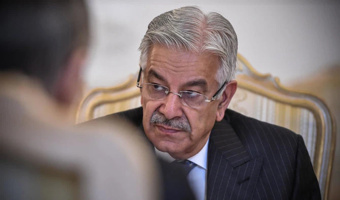 Pakistan’s Foreign Minister Khawaja Muhammad Asif. (AFP)