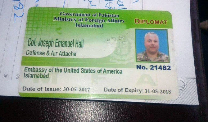 US diplomat ID card. (Photo courtesy: social media)