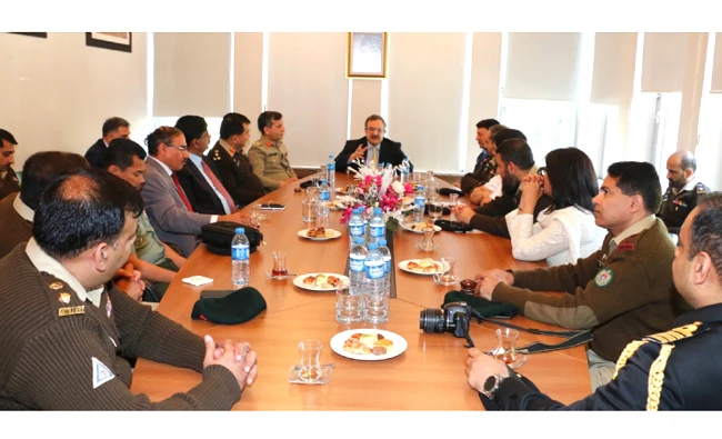 A 17-member delegation of National Defense University (NDU) of Pakistan, headed by Brig. Muhammad Shamriaz, visited Turkey as part of its Foreign Study Tour. (Photo courtesy: Pakistan Embassy in Ankara)