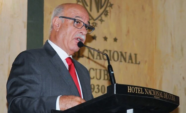 Kamran Shafi, Pakistan’s Ambassador to Cuba is addressing the ceremony in Havana. (Photo courtesy: social media)